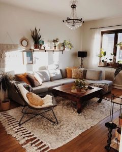 decoración madera y tejidos otoño